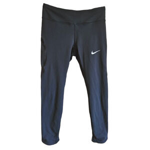 Nike Running Dri-Fit Leggings Athletic Bottoms Black Women's Small